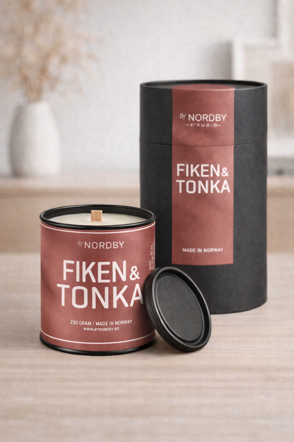 Fiken & Tonka Duftlys XL