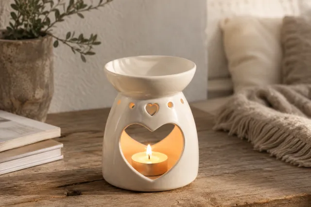Hvit Duftlampe